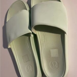 lululemon athletica Women's Light Green Slide Sandals